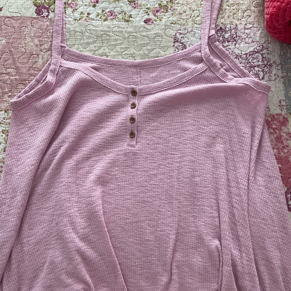 American Eagle Outfitters Pink loose Tank Top